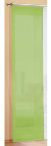 Gardinenbox Preisgünstiger Flächenvorhang Schiebegardine, transparent, unifarben, mit Zubehör, 245x60, Apfelgrün, 85589