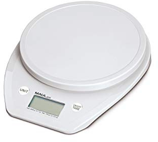 Digital Letter Scale MAULtouch, Load Capacity 5000 g, 1 g Division, 160 x 18 x 230 mm, Silver