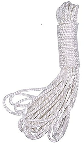 WUWYOUWL Picture Cord, 20 Meters 4mm Picture Hanging Cord Wire Nylon Parachute Cord (White)
