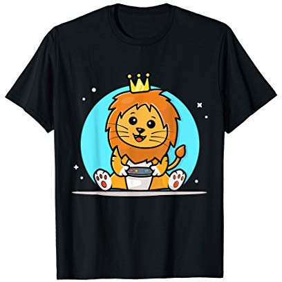 Niedlicher Gaming Löwe Video Game Computer Videogame PC T-Shirt