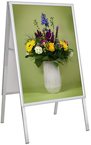 KDS A1 Kundenstopper Plakatständer Aufsteller 25mm Alu Klapprahmen
