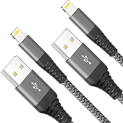 Ofuca iPhone Charger, Lightning Cable 2Pack 10FT/3M Extra Long iPhone Charger Braided Phone Charger Fast Charging Cable Lead Compatible with iPhone 14 13 12 Pro Max Mini 11 Pro XR XS X 8 Plus 7