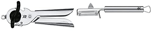 WMF Tin Up Dosenöffner mit Kapselheber 20 cm, Cromargan Edelstahl, Kunststoff & Profi Plus Kartoffelschäler Pendelklinge 19 cm, Pendelschäler einschneidig, Gemüseschäler