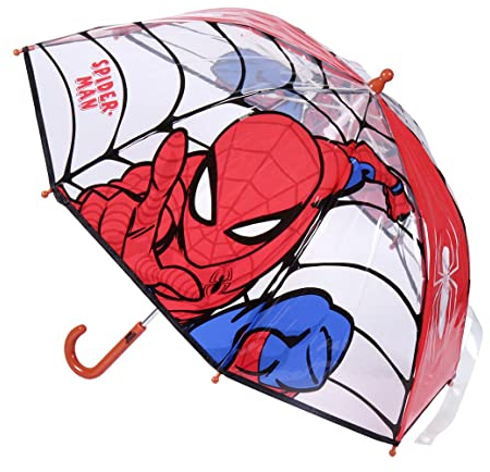 Ombrello da Pioggia Multicolore unisex a campana per bambini Spider