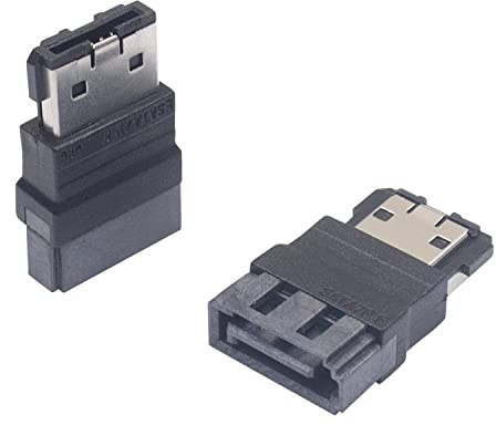Duttek SATA to ESATA Adapter, Sata Adapter, ESATA 7Pin Female to Male Extende Connector. (2Pack)