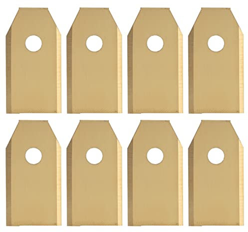45pcs Robot Mower Blades Replacement, Robotic Lawn Mower Blade Golden Stainless Steel Garden Mowing Blade for Husqvarna