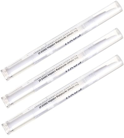 Penna per olio per cuticole, penne olio cuticole ingredienti naturali penne per olio per unghie revitazer con spazzola morbida per assistenza per le unghie Prevenire le unghie cracking 3pcs, cura del