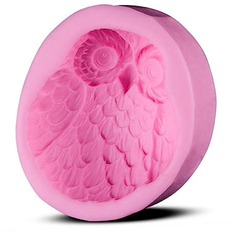 IMIKEYA Eulen Silikonform für Fondant und Dekor, Antihaft Rosa