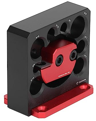 Dowel Maker Jig, regolabile in lega di alluminio 8 fori trapano elettrico fresatura legno massello asta rotonda lavorazione del legno strumento ausiliario