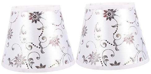 Angoily 2St Lampenschirm Innenausstattung Schreibtischlampen Astetische Raumdekoration Schreibtischdekoration Lichtschirm aus Stoff Vintage- Leuchte hängend schmücken Wandlampe Eisen