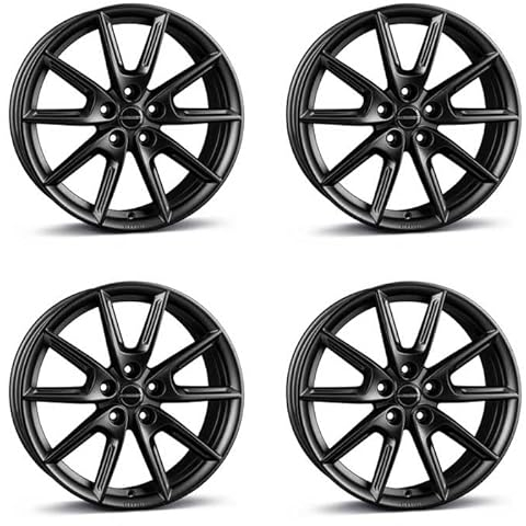 4x Borbet Felgen LX18 8.0x18 ET48 5x112 black matt kompatibel mit Mercedes A B C CLA EQB GLA GLB Vito