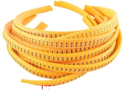Etiquetas Para Cables Marcador de cables con tubo de números planos del 0 al 9 for cables de tamaño AZ, marcadores de cables, etiquetas for marcar MS-65/100, números de destino Tubo Marcador De Cables