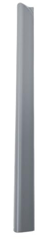 zaun|zu® Klemmschiene ECO-Clip | Sichtschutzstreifen Halteclip | Befestigung für Zaunblende & Windschutz | Sichtschutz-Zubehör | schnelle Montage | 19cm lang Hellgrau 20er Pack