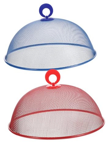 Cabilock 2piezas Funda De Comida Anticucarachas y Mosquitos De Malla para Alimentos De Acero Inoxidable Cubiertas para Servir Alimentos La Mesa Protector para Comida Exteriores