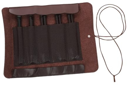 EPIGEIST Kit di Strumenti per Intaglio Legno in Acciaio Resistente Anti Ruggine 8 Pezzi con Custodia per Principianti e Professionisti nel Fai da Te