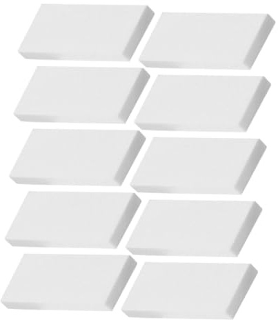MUELODSIC 10 Stück Gitarrensättel aus Kuhknochen 51x19x5mm Gitarrensteg Ersatzset für Akustik und Bassgitarren mit Präziser Passform und Langer Haltbarkeit