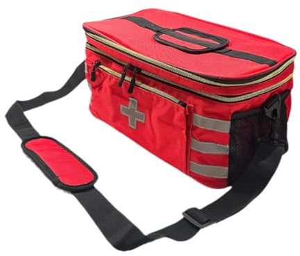 perfk Sac de rangement vide pour trousse de premiers secours, fournitures d'urgence, léger, étui de transport, organisateur de kits d'urgence pour