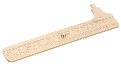 iplusmile in Ottone con Doppia Scala Centimetri Strumento Scorrevole Compatto per Gioielli Perline e Modellismo Tascabile e Portatile