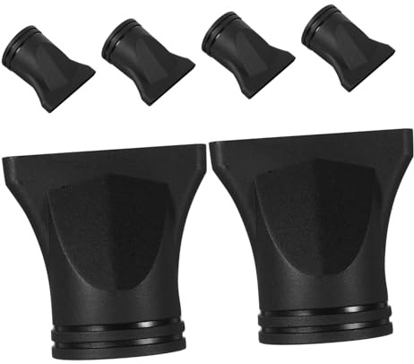 OATIPHO 6 Pezzi Set Ugelli Concentratori per Asciugacapelli da Salone, Accessori in Plastica Resistenti al Calore, Compatibili Phon da 4,4-4,6 Cm, per Styling Professionale e Controllo