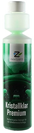 nextzett Kristall Klar Washer Fluid 1:200 High Performance Concentrate Makes over 13 Gallons - Smear-Free, Glare-Free, Contains Water Softeners - NO Freeze Protection - 8.5 fl. oz.