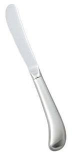 Winco 12-Piece Lafayette Hollow Handle Dinner Knife Set, 18-0 Stainless Steel,Silver