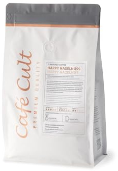 1kg - frischer Aroma-Röstkaffee - Café Cult - Happy Haselnuss - ganze Bohnen