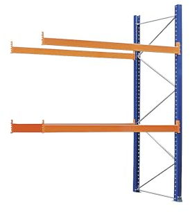 eurokraft | Palettenregal | Anbauregal | HxBxT 3365 x 2800 x 1100 mm