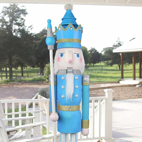 CDL 152,4 cm de Haut Grand Casse-Noisette de Noël géant en Bois Roi et Soldat Ornement/poupée/Figurines/vitrine/fête de Mariage/décoration Maison et Commerciale (5F-K35)