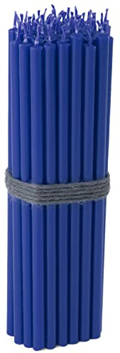 NKlaus Stabkerzen für Kerzen Paraffinwachs, Blau, 16cm 50x, 50 Stück | rußfrei; tropffrei; Höhe: 160 mm; Gewicht: 200 G; Durchmesser: 5,5 mm; 16cm; 160 mm; 5mm; 5,5 mm; 0,2mm; B09V5G9Y1B