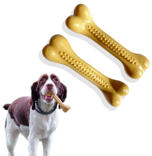 Feixun Nylon Hundespielzeug, Knochenform, Kauspielzeug, 15,2 cm, 2 Stück