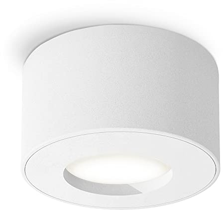 SSC-LUXon CELI-1 Aufbauspot weiß rund IP44 4W neutralweiß Bad | Bad-Aufbaustrahler weiß rund IP44 - neutralweiß, inkl. LED-Modul, für Bad & Außen, ohne Trafo, nur 5cm hoch