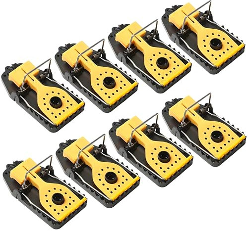Mouse Traps, 8 Pack Heavy Duty Reusable Snap Traps that Kill Instantly, High Sensitive Mice Catcher UK, Safe and Effective Rodent Trap for Indoors and Outdoors By Hydro.