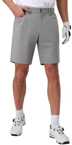 Pioneer Camp Short de Golf Homme Élégant - Design Moderne avec Poches Fonctionnelles, Résistant à l’Usure, Gris, 34