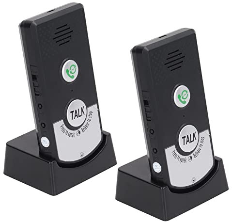 Long Range Wireless Intercom Doorbell System, 2 Way Voice Intercom Waterproof Unit Portable Voice Intercom Doorbell, 1000m Transmission Distance in Open Area