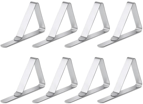 XIHIRCD Table Cloth Clips, Picnic Table Clips Holders Elastic Strap Clip Fit for 1.8-4.5cm/0.71-1.77in Thickness Table Bed for Sofa Bed Outdoor Party Securing Tablecloth Picnic (Small)