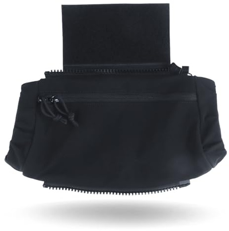 2-in-1 Handwärmer & taktische Falltasche/Hüfttasche Plattenträger Weste Brust Rig Haken Schlaufe Dangler oder 66-52 in Schnallenriemen EDC Bauchtasche Muff für Winter