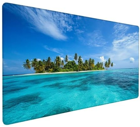 Tappetino Mouse Grande Blu Tappetino Mouse Gaming Mare Gaming Mousepad XXL 1200 x 600 x 3 mm, Base in gomma Impermeabile e Antiscivolo, Tappetino Scrivania dal Design con Bordi Cuciti, Regalo Z-97