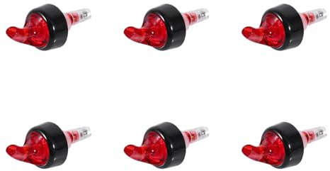 TOPINCN 6 Pack, Bottiglia di Liquore, Bottiglia di Liquore 30ml per Beccuccio per Boccetta Misura per Bottiglie di Liquore, Bottiglia di Plastica Pourer Jigger Dosatore per Bere Vino