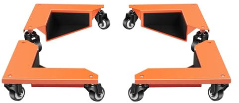 Charocean 4 Stück Eckenroller Set Möbel Transportrollen Set, Tragkraft 650 kg, Möbel Dolly Roller mit Universalräder & Griff, Transportrollen Rollen zum Bewegen Aller Rechtwinkligen Gegenstände