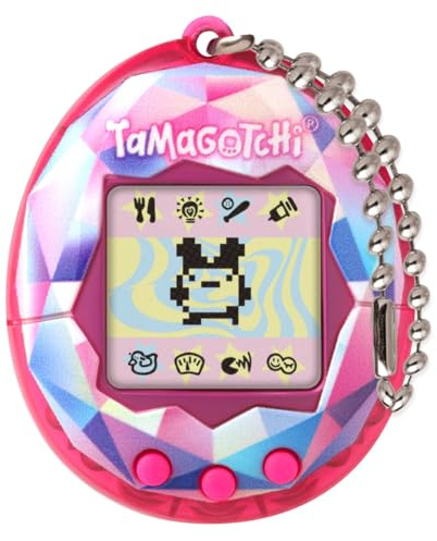 TAMAGOTCHI Bandai Original Pink Treasure Jewel Digital Pet | Nurture And Raise The Original Electronic Pet Japanese Kids Toys For Girls And Boys Make Great 90s Retro Gifts