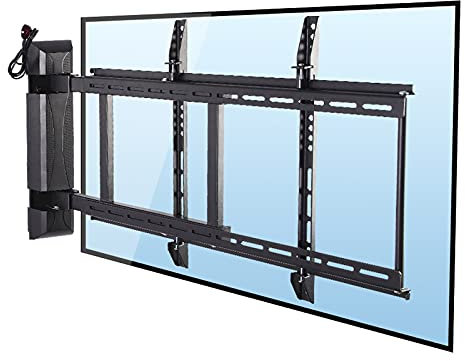 UUYRSZS Support TV d'angle Moderne Support TV électrique Universel Support TV Mural à télécommande Support TV Rotatif Support TV Mural Fixe Intelligent pour la Plupart des téléviseurs à écran Plat d