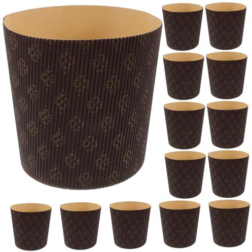 Cabilock Capsules De Papel Para Hornear Panettone 4 Pulgadas Moldes De Papel Para Cupcakes y Muffins Apto Para Repostería y Fiestas Pack De 25 Unidades
