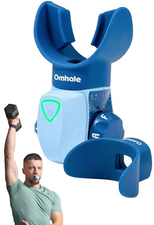 Omhale Muscle Exerciser│ with Voice-Guided Gadget│ 3 Training Modes│ Adjustable Resistance Levels│ Lightweight and Portable