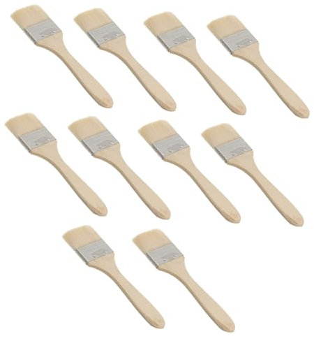 Angoily 10stücke Profi Chip Pinsel Mit Dickem Griff Malpinsel Für Wände Innenräume Und Tägliche Reinigungsarbeiten