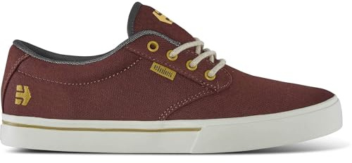 Etnies Jameson 2 Eco Sustainable Skate Style, Reinforced Cupsole, Cushioned Feel, Everyday Sneakers, Vegan - Burgundy - 9