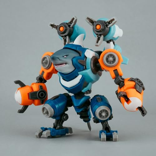 GWTCTOY 1:24 Abnehmbare Mech-Actionfigur, Nummer 57 Manhunter Deepsea Ripper, Höhe 10 cm, Mecha-Actionfiguren-Sammelsets