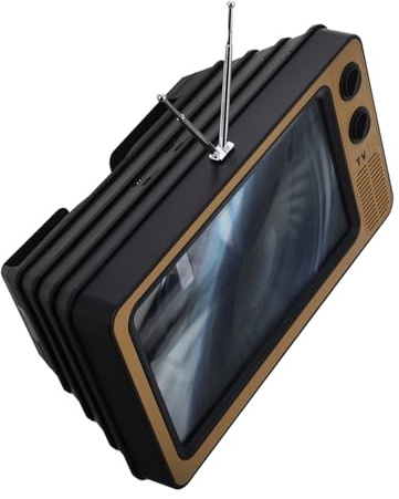 DOITOOL 12 Inch Mobile Phone Screen Magnifier, Retro Tv Style Screen Enlarger, Portable Plastic Amplifier, Wide Compatibility, Comfortable Viewing for Movies, Videos, Games