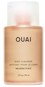 OUAI Gel de baño tamaño viaje, Melrose Place - Gel de ducha espumoso con aceite de jojoba y aceite de rosa mosqueta para hidratar, equilibrar y suavizar la piel - Sin parabenos, ftalatos ni sulfatos (