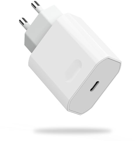 Chargeur Rapide iPhone, Certifié MFi 30W USB C Adaptateur Secteur Prise | Chargeur Bloc Type-C Compatible avec iPhone 17/16/16 Plus/16 Pro/16 Pro Max/15/14/13/12/11/SE/XS/XR/8/7/iPad Air/AirPods