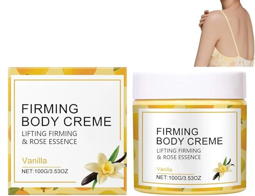 Straffende Körpercreme mit Vanille-Parfüm, Anti-Falten- und Anti-Aging-Körpercreme, strafft und liftet schlaffe Haut, aufhellend und schnell einziehend, nährend, nicht fettend (1pcs)